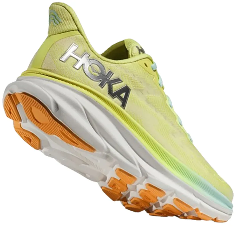 Hoka One One Women's Clifton 9 Running Shoes Wide Running Shoes Citrus Glow/Sunlit Ocean-4